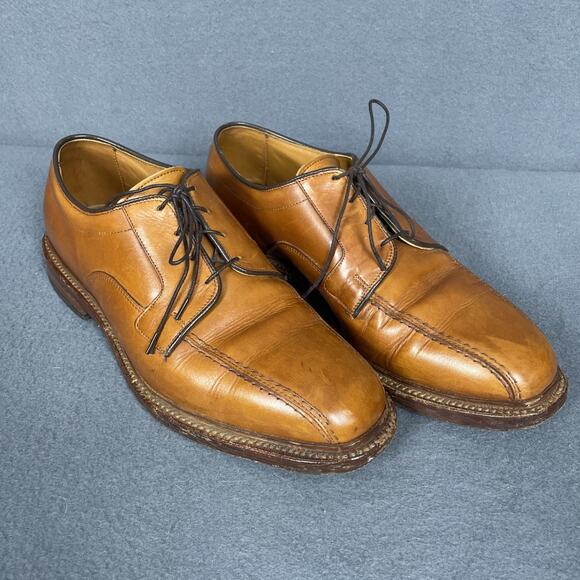 Allen Edmonds Hillcrest 8.5 Light Brown Tan Oxford Shoes Formal Business Luxe main image 6
